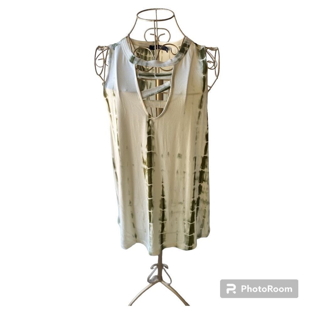 Doe & Rae Tie Dye Cutout Tank Top new with tags Size S